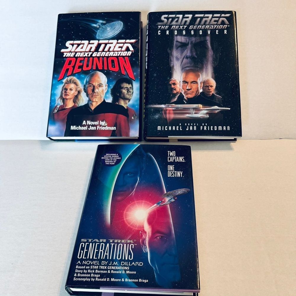 Star Trek Sci-Fi Bundle of‎ three (3) Star Trek used books.